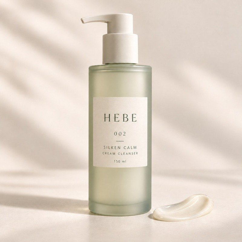 Silken Calm Cream Cleanser, 150 ml, pump bottle.